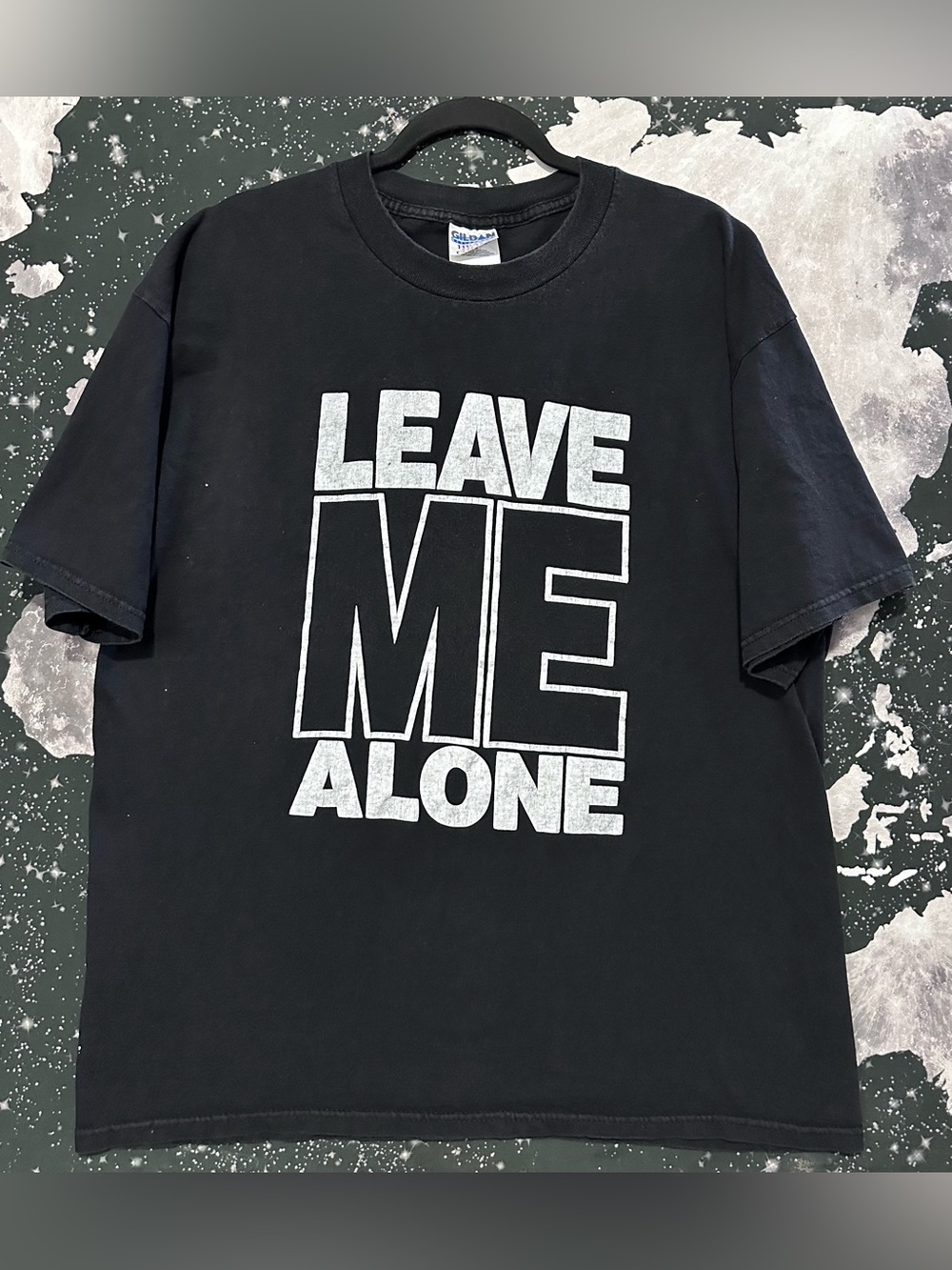 Leave Me Alone Bold Large Font Quote Shirt